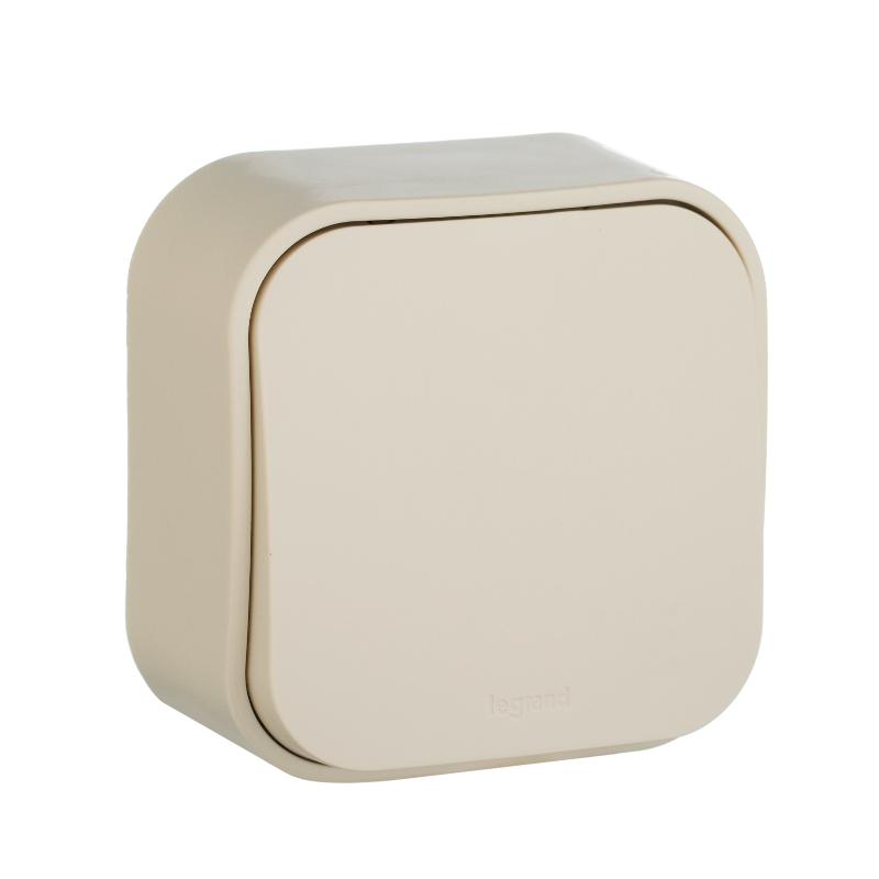 Quteo Слоновая кость Выключатель 1-клавишный 10А | 782230 | Legrand — Legrand