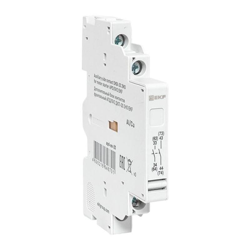 Дополнительный блок контактов боковой АПД/GV2 ДКП-20 2НО | apd-an-20 | EKF — миниатюра 1