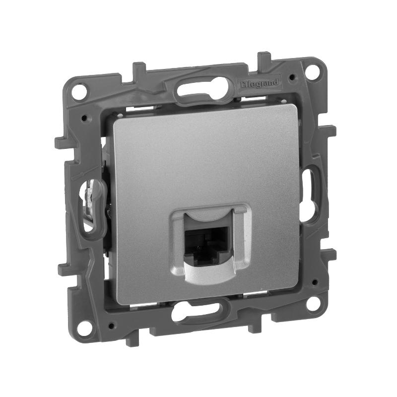 Etika Алюминий Розетка компьютерная RJ45, категория 5е UTP — миниатюра 4