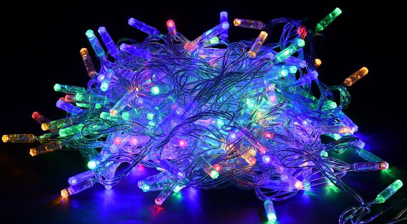 Гирлянда светодиодная нить 20м 200RGB IP44 прозрачный шнур 230В контр. 8 режимов | LGDU111-3-200-20-T-S-44 | IEK — IEK (ИЭК)
