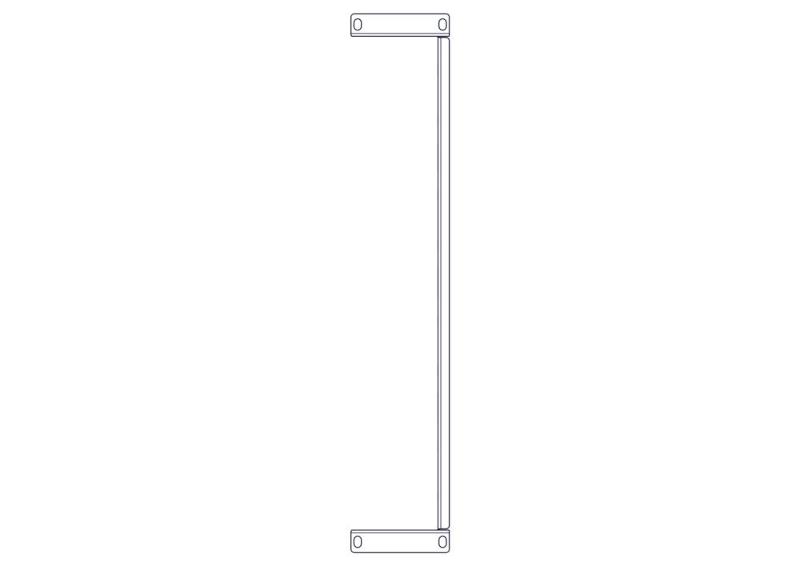 Фиксированная полка Systeme Electric, серия Uniprom, 2U, 450мм, до 15кг | UT8105 | SE — миниатюра 2