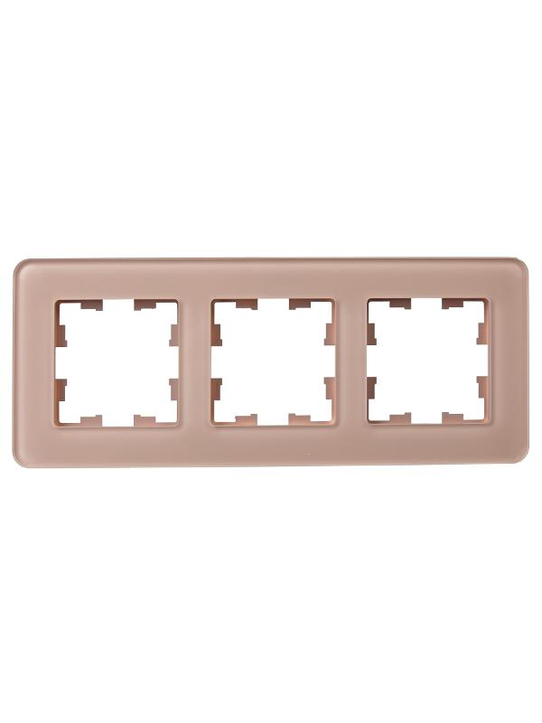 BRITE Рамка 3-ая РУ-3-2-Бр стекло дымчатый RE | BR-M32-G-41-K97 | IEK — миниатюра 2