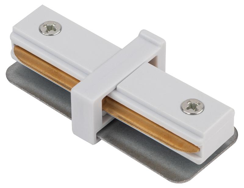 Коннектор TR-1PA-IC-WH прямой для однофазного шинопровода белый | Б0054463 | ЭРА — миниатюра 1