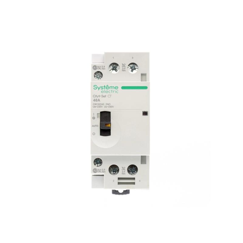 Контактор модульный 2P 2НО 40A AC 230В-230В City9 | C9C32240 |Systeme Electric — миниатюра 3
