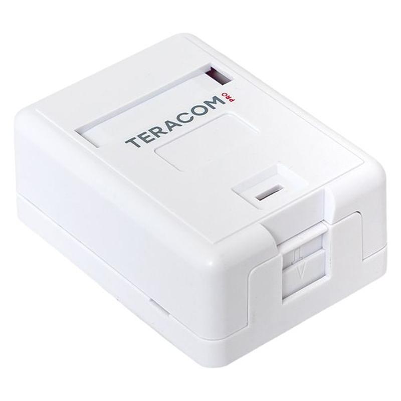 Корпус настенной розетки TERACOM PRO на 1 модуль Keystone со шторкой и маркером белый | TRP-EBOX-1KSTN-WH | EKF — миниатюра 19