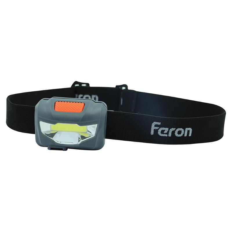 Фонарь налобный светодиодный аккумуляторный 3W 1COB, USB IP44, пластик, TH2301 | 41680 | FERON — Feron