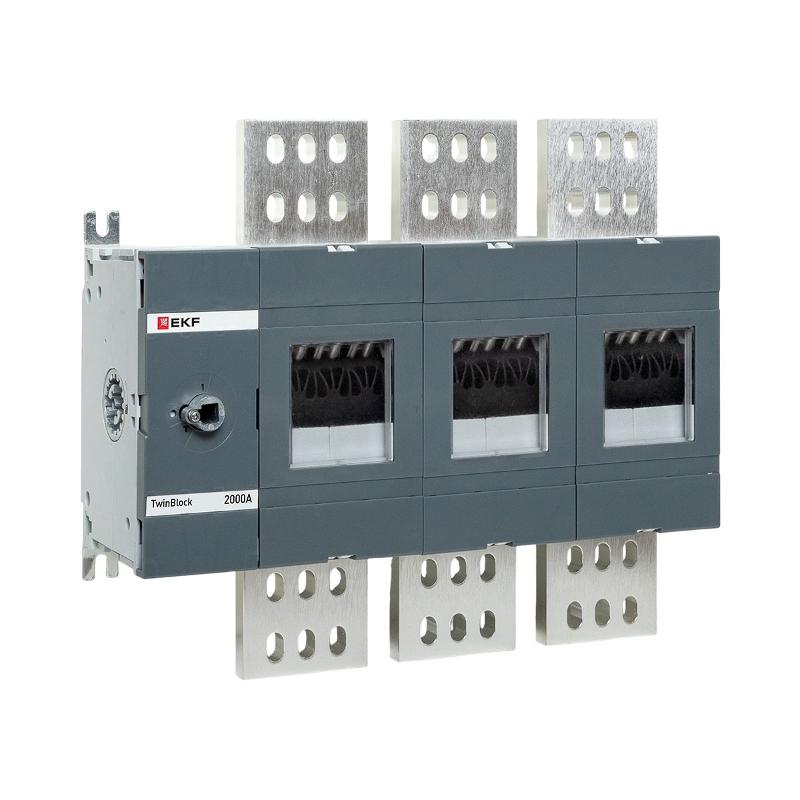 Рубильник 2000A 3P без рукоятки управления TwinBlock | tb-s-2000-3p | EKF — EKF