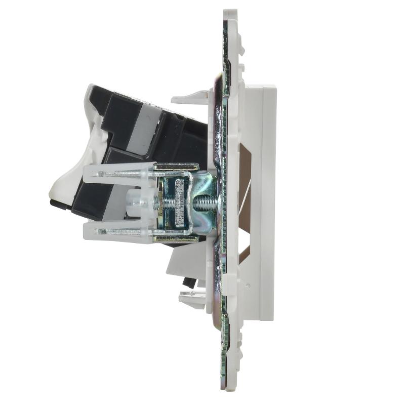 SKANDY Розетка компьютерная RJ45 кат.5E SK-K01W арктический белый | SK-K10-1-K01 | IEK — миниатюра 4
