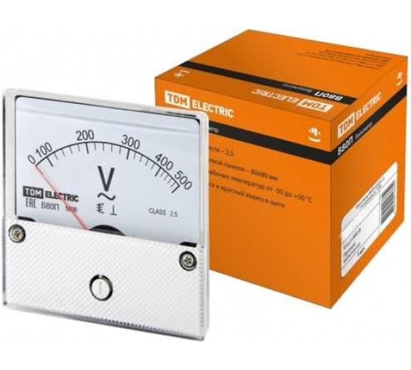 Вольтметр В80П 600В-2,5, (поверенный), | SQ1102-0255 | TDM — TDM ELECTRIC