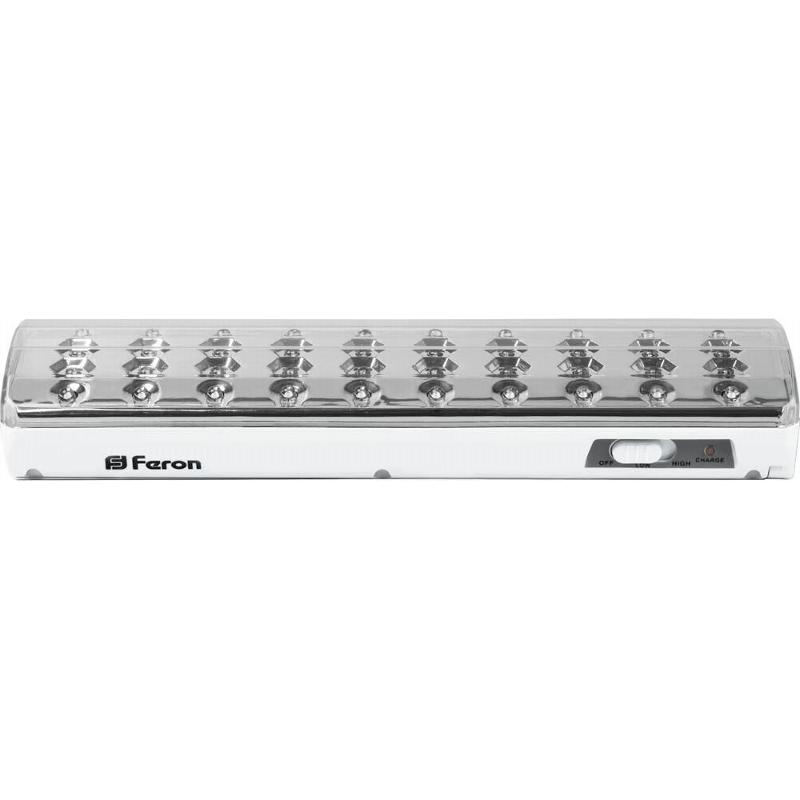 Светильник аварийного освещения аккумуляторный EL21 40 LED DC Li-ION батарея, белый 258*67*42 мм | 12903 | FERON — Feron