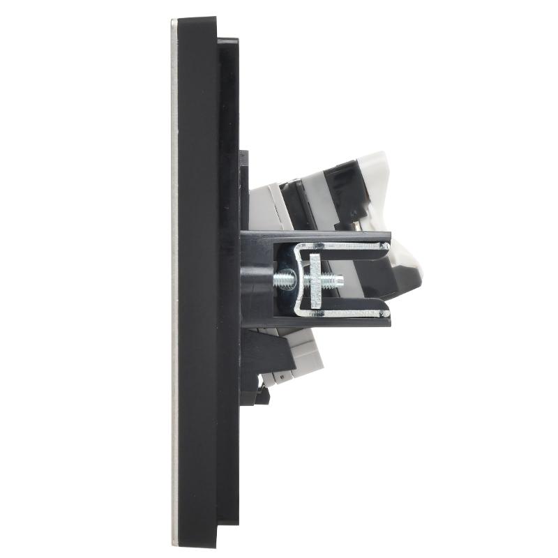 FORTE&PIANO Розетка двойная RJ11+RJ45 кат.5E FP635M металл шампань  | FP-KT20-O-1-M-K37 | IEK — миниатюра 4