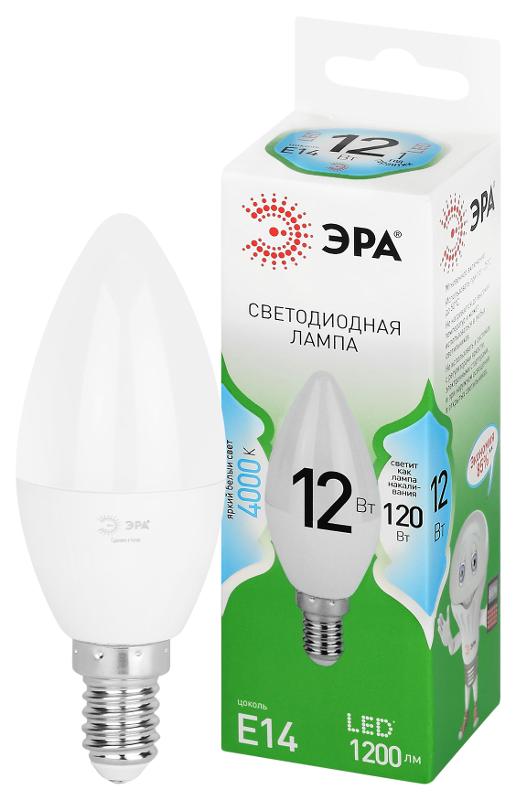 Лампа светодиодная GREEN LINE LED B35-12W-840-E14 GL E14 12 Вт свеча яркий белый свет | Б0067140 | ЭРА — ЭРА (Энергия света)