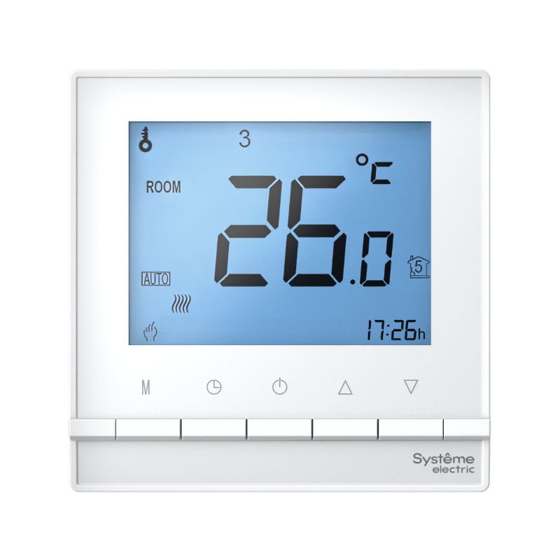 AtlasDesign Белый Термостат электрон.теплого пола с датч.,от+5до+35°C,16A,в сб. | ATN000138 | SE — миниатюра 2