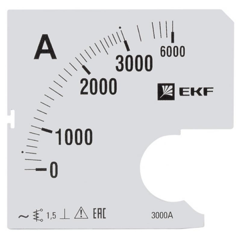Шкала сменная для A961 3000/5А-1,5 EKF PROxima | s-a961-3000 | EKF — EKF