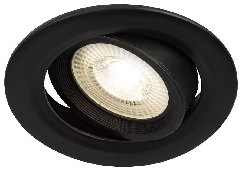 Светильник светодиодный встраиваемый KL LED 22A-5 4K BK круглый поворотн. LED SMD 5W 4000K ч | Б0039687 | ЭРА — миниатюра 4