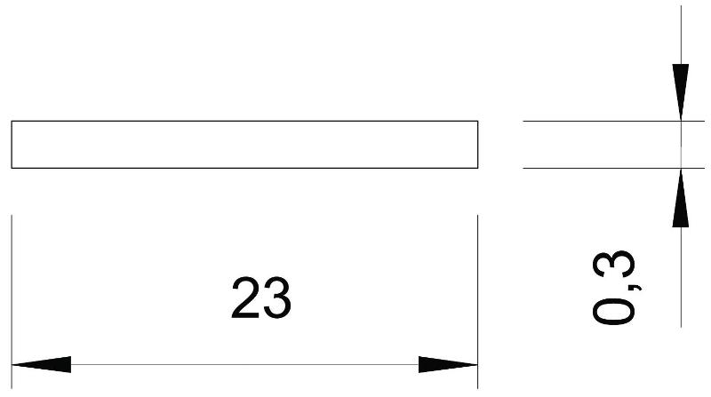 Лента монтажная для хомутов-скоб 23x0,3 мм в пластиковом чехле, A2 (рулон 40 м) ( 927 BAND-VA )  | 5057922 | OBO Bettermann — миниатюра 2