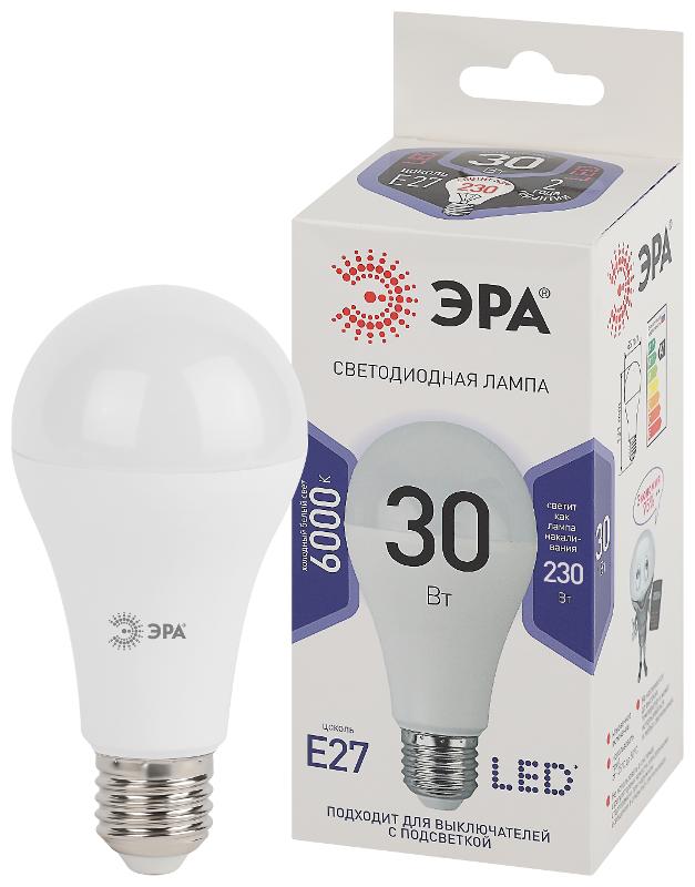 Лампа светодиодная LED A65-30W-860-E27 (диод, груша, 30Вт, холодный, E27) (10/100/1200) | Б0048017 | ЭРА — миниатюра 7