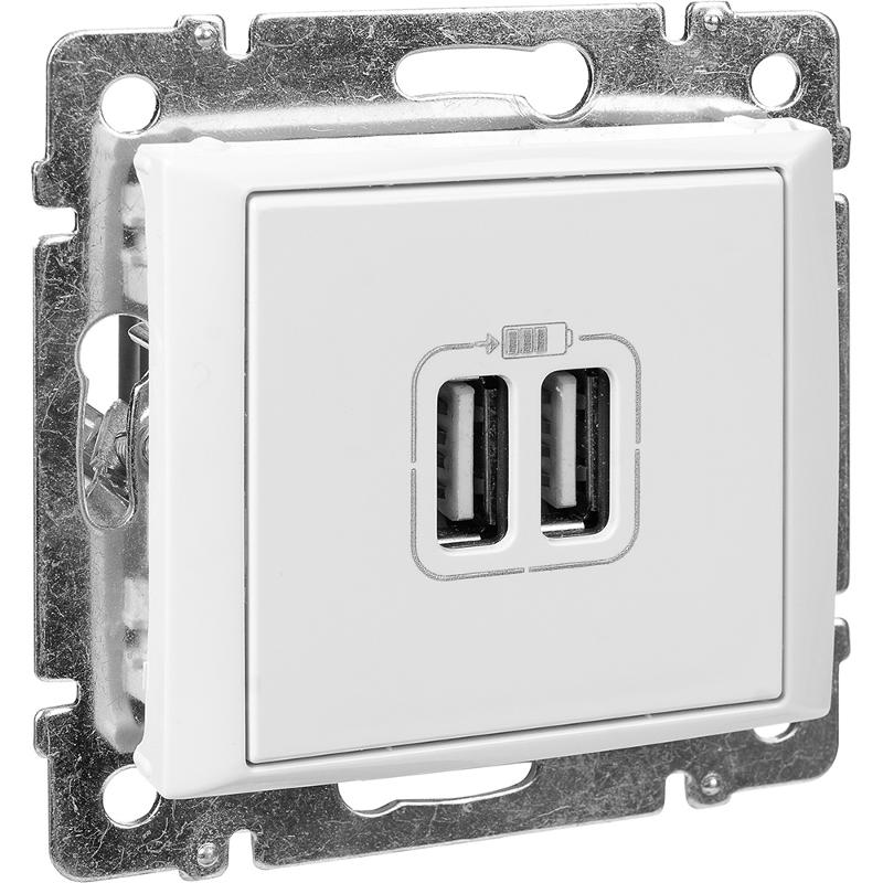 Valena Белый Розетка 2-ая USB — миниатюра 9