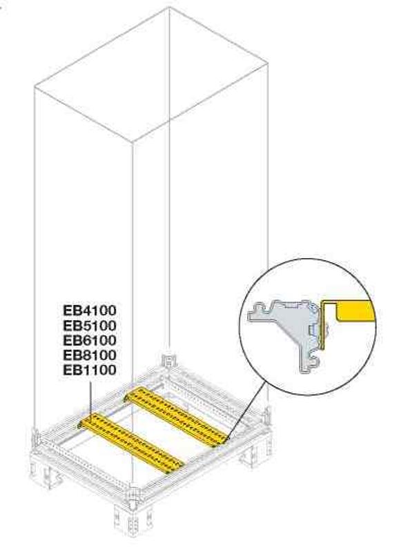 Профиль поперечный Г=800мм для вертикальных стоек(2шт) | EB8100 | ABB — ABB