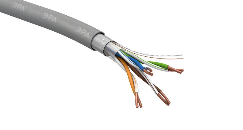 ЭРА Кабель витая пара F/UTP 4x2x24AWG Cat5e CU PVC 305 м SIMPLE | Б0044685 | ЭРА — миниатюра 3