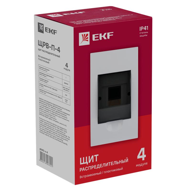 Щит распределительный встраиваемый ЩРВ-П-4 IP41 EKF PROxima | pb40-v-4 | EKF — миниатюра 4