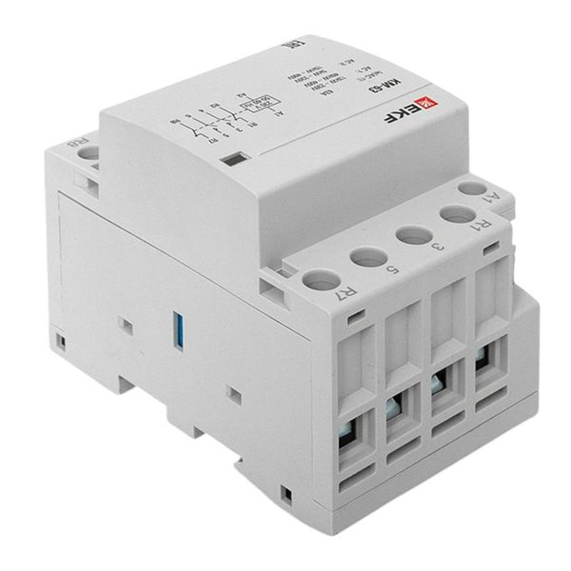 Контактор модульный КМ 63А 2NО+2NC (3 мод.) PROxima| km-3-63-22 | EKF — миниатюра 16