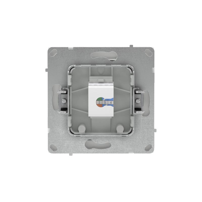 Компьютерная розетка RJ-45 без шторки, кат.6А одинарная,KANT, белая магнолия | 7000673 | DKC — миниатюра 3