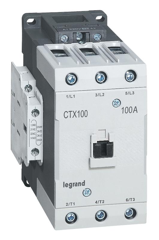 Контактор CTX3 100 3P 100A (AC-3) 2но2нз ~380В | 416238 | Legrand — Legrand