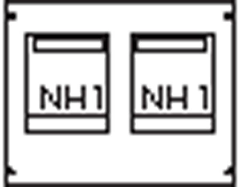 Пластрон для 2 NH1 2ряда/3 рейки | AG82 | ABB — ABB