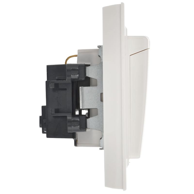 BRITE Розетка с крышкой 16А IP44 РСбш10-3-44-БрБ белый в сборе | BR-R16-16-44-K01-F-PRO | IEK — миниатюра 6