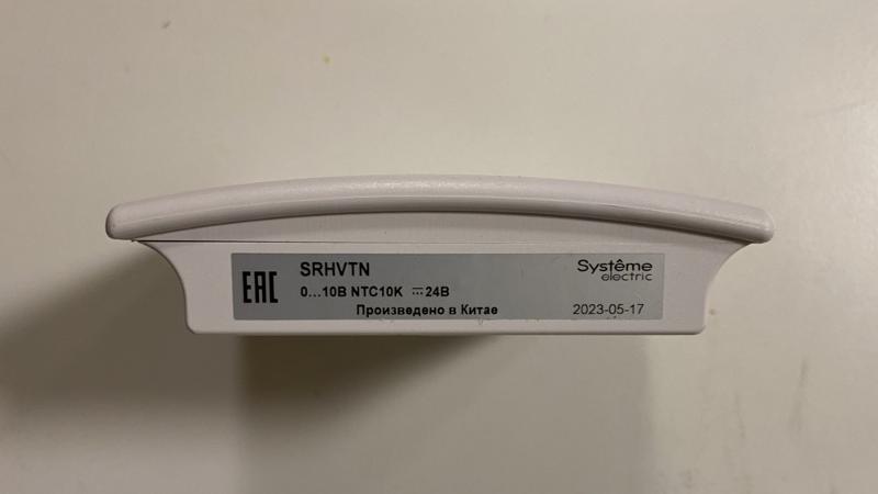 Датчик влажности и температуры комнатный, 0…10В NTC10K =15…35В | SRHVTN | SE — миниатюра 3