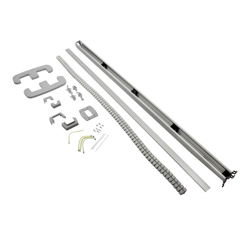 Snap-On мобильная колонна алюминиевая с крышкой из алюминия 1 секция, высота 2 метра, цвет алюминий — миниатюра 2
