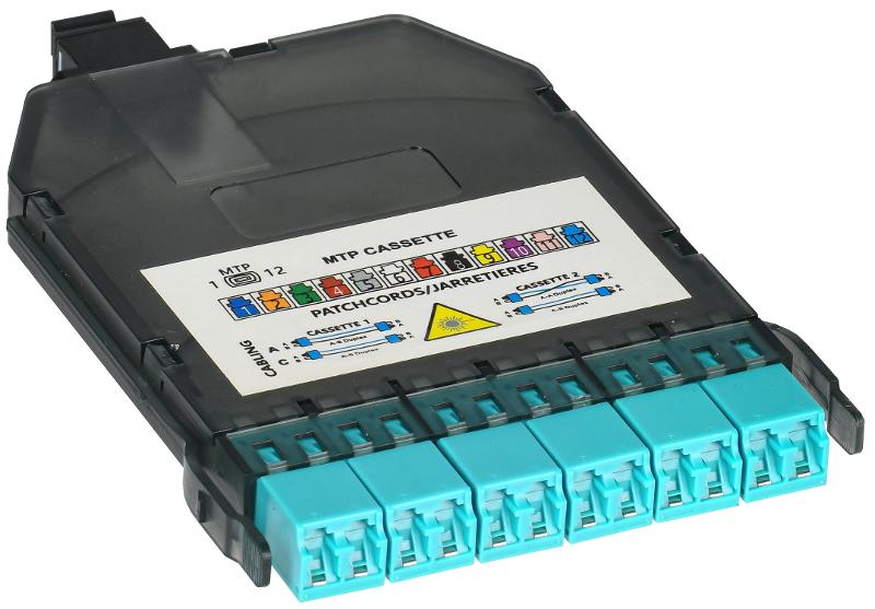 ITK Кассета для кросса выс. пл. OM3 MTPf 6хLC-duplex (12 ОВ) | FCPH-5003-MTPF-012LCD | ITK — ITK