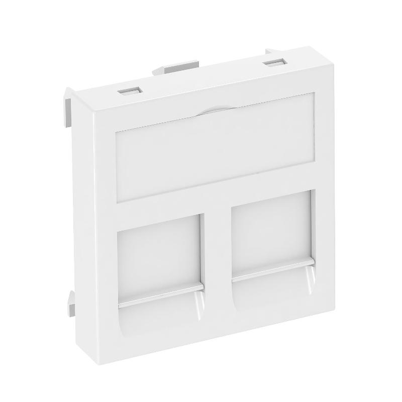 Корпус компьютерной розетки Modul45 тип С (прямой) 45x45 мм (белый) (DTG-2C RW1) | 6119214 | OBO Bettermann — OBO Bettermann