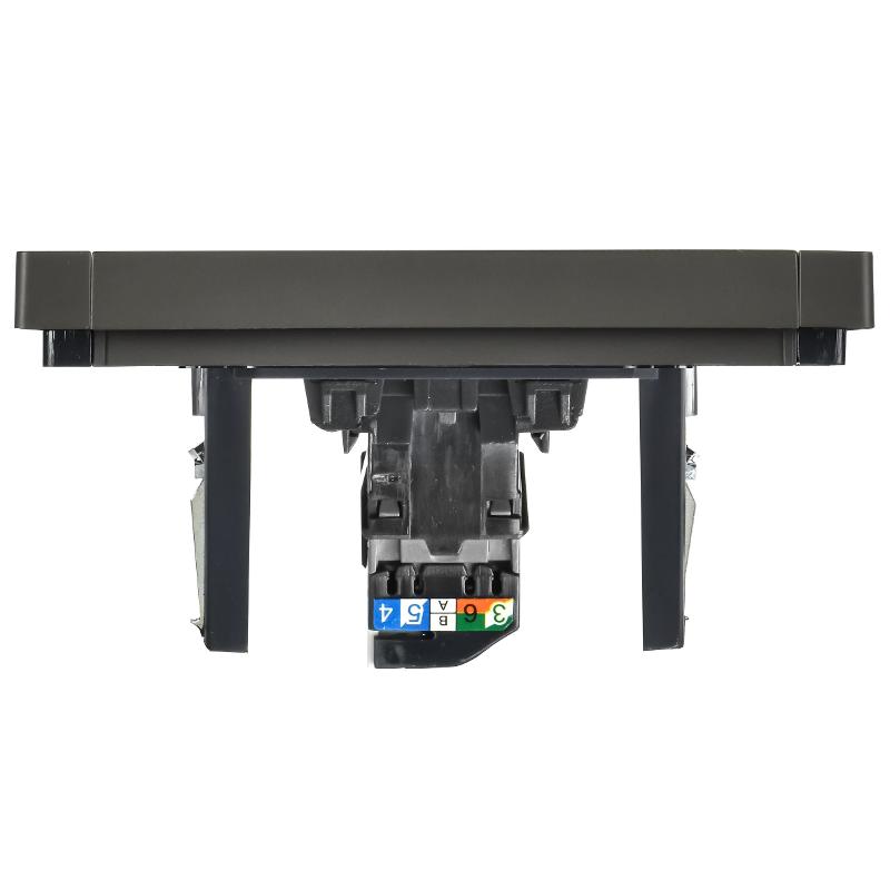 FORTE&PIANO Розетка комп. RJ45 кат.5E FP332 серый | FP-K10-1-K03 | IEK — миниатюра 5