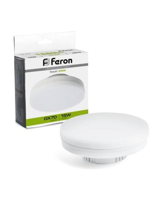 Лампа cветодиодная, (15W) 230V GX70 4000K, LB-472 | 48304 | FERON — Feron