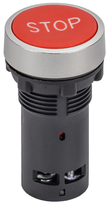 Кнопка IP65 с марк. "STOP" моноблок NO+NC красная MASTER | MI-BT70-SP-3-22-K04 | IEK — IEK (ИЭК)