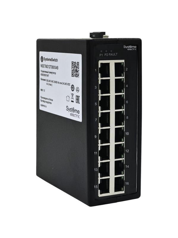 Неуправляемый промышленный коммутатор Ethernet, 16x10/100BaseT | NSETU116T16X00B | SE — Systeme Electric
