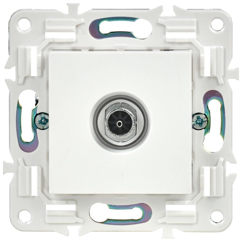 SKANDY Розетка TV оконечная SK-A12W арктический белый | SK-A10-O-K01 | IEK — миниатюра 2