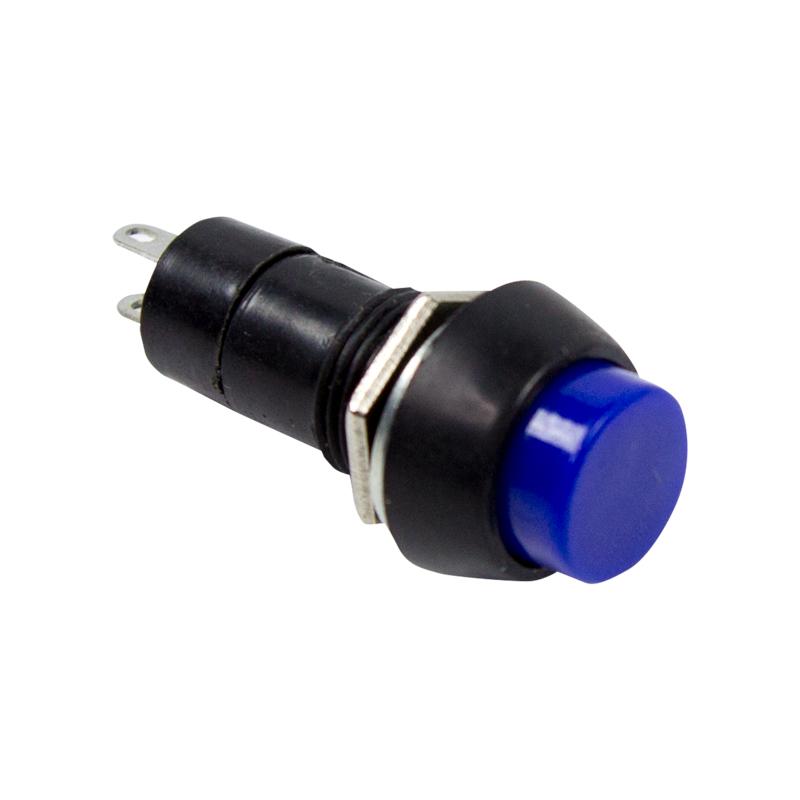 Выключатель-кнопка 250V 1А (2с) (ON)-OFF Б/Фикс синяя | 36-3041 | REXANT — REXANT