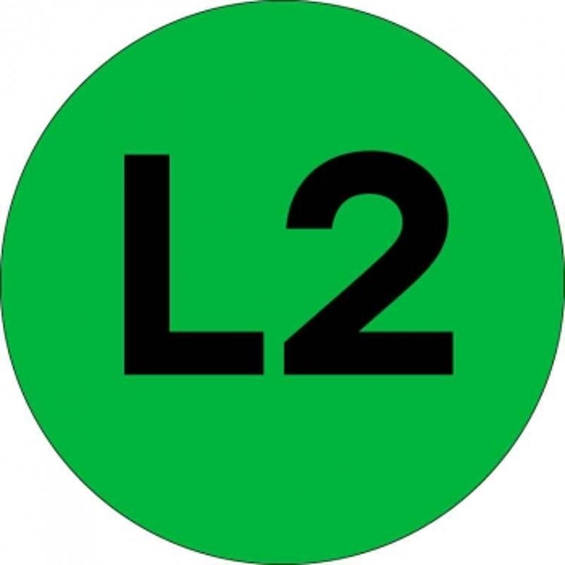 Наклейка "L2" d=20мм PROxima | an-2-15-1 | EKF — миниатюра 1