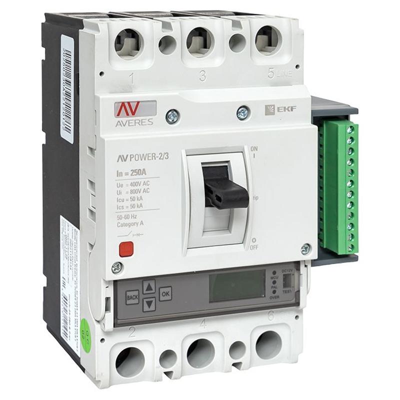 Выключатель автоматический AV POWER-2/3 250А 50kA ETU6.2 | mccb-23-250-6.2-av | EKF — EKF