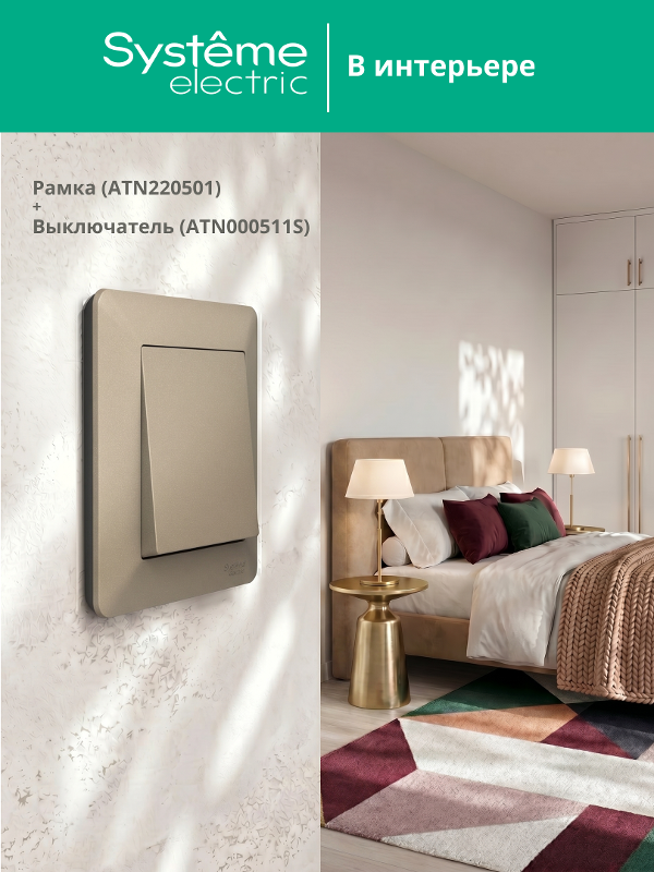 AtlasDesign Air Рамка 1-ая, Шампань / Дымчатый Черный | ATN220501 | SE — миниатюра 3