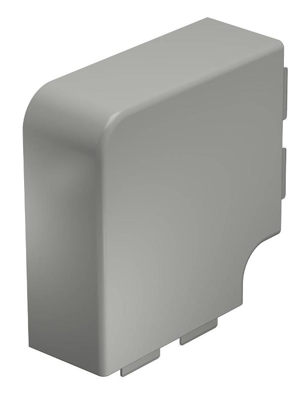 Крышка плоского угла кабельного канала WDK 60x130 мм (ПВХ,серый) (WDK HF60130GR) | 6022359 | OBO Bettermann — OBO Bettermann