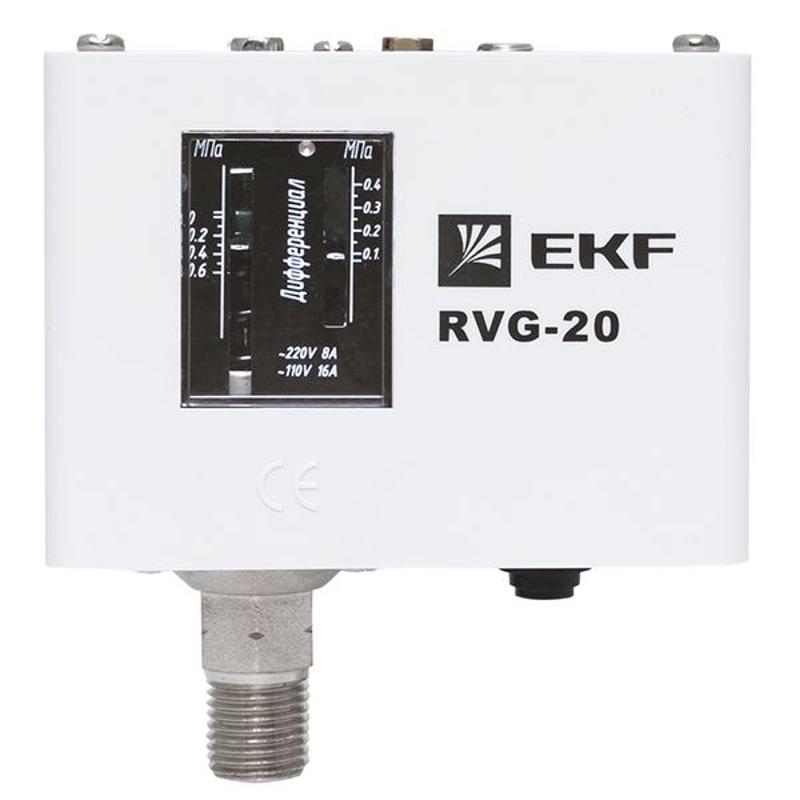 Реле избыточного давления EKF RVG-20-0,6 (0,6 МПа) | RVG-20-0,6 | EKF — миниатюра 2