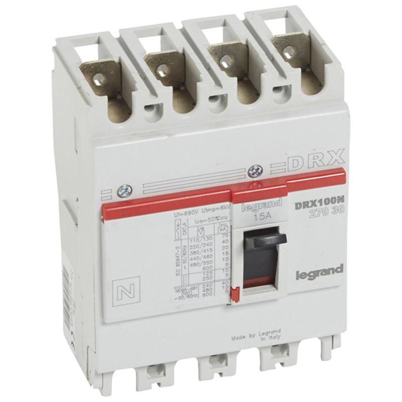 DRX125 термомагнитный 20A 4П 20KA | 027031 | Legrand — Legrand
