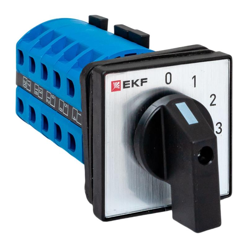 Переключатель кулачковый ПК-1-103 25А 3P «0-1-2-3» IP65 | pk-1-103-25-65 | EKF — EKF