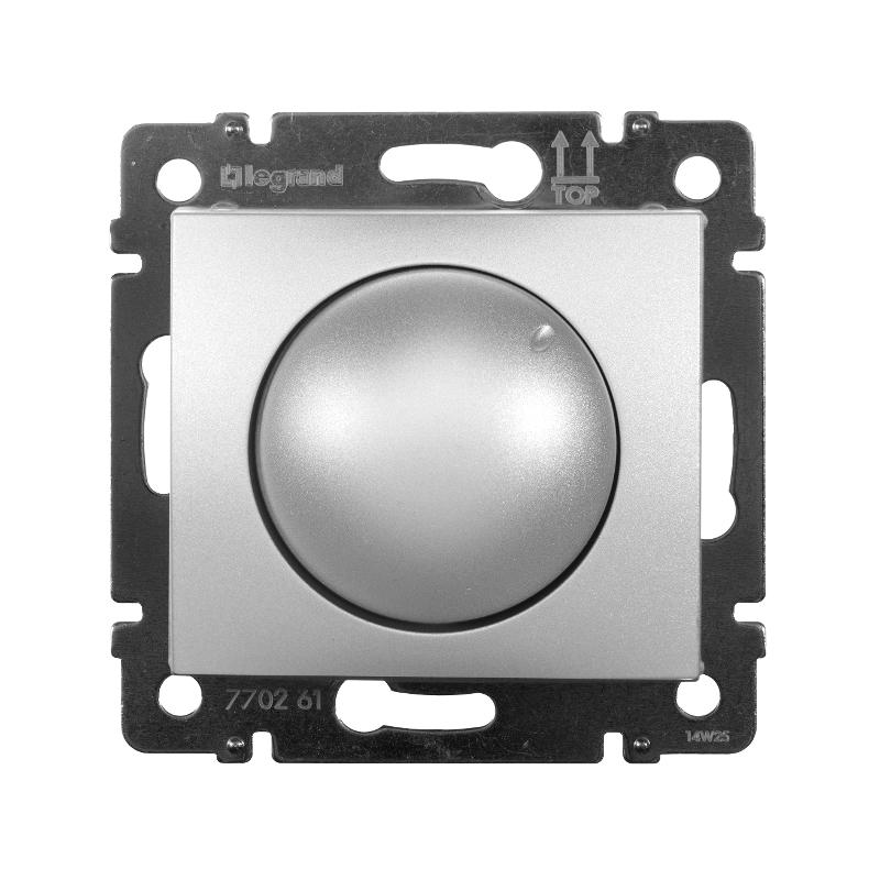 Valena Алюминий Светорегулятор поворотный 40-400W для ламп накаливания (вкл поворотом) — миниатюра 3