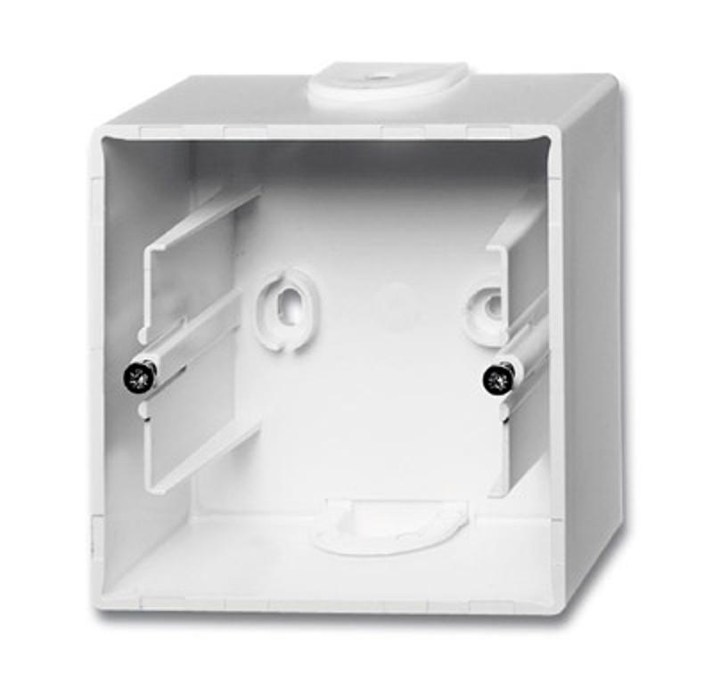 ABB Basic 55 Альп. белый Коробка для открытого монтажа, 1-постовая | 1799-0-0974  | 2CKA001799A0974 | ABB — ABB