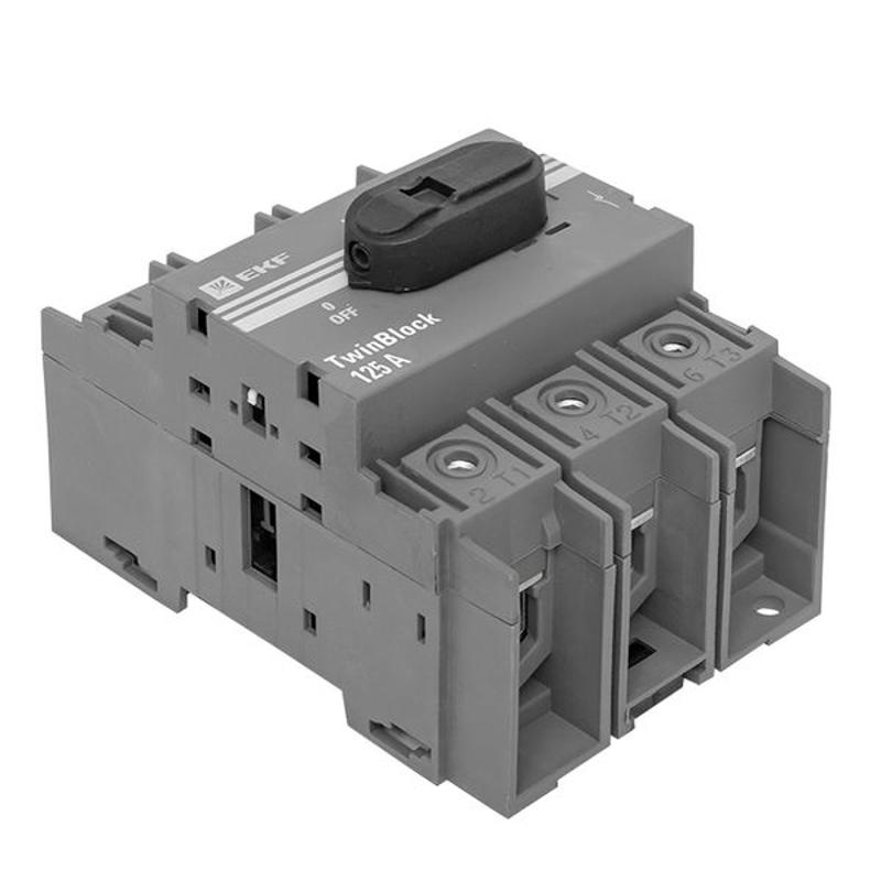 Рубильник 125A 3P c рукояткой управления для прямой установки TwinBlock | tb-125-3p-f | EKF — миниатюра 12